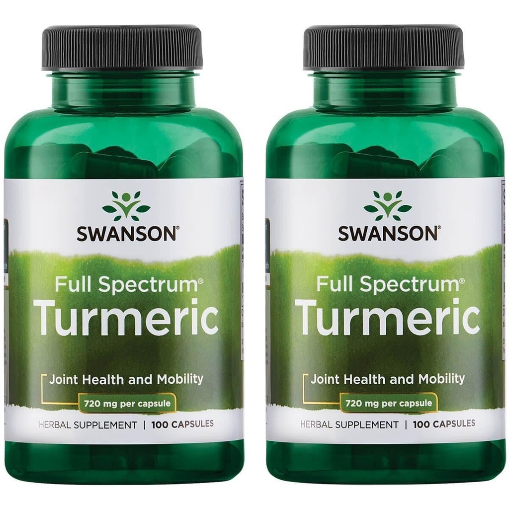 Swanson Premium Marque Curcumine curcuma curcuma curcuma curcuma curcuma curcuma curcuma curcuma curcuma (Rhizome) 1,44 Grams (1440 mg) 100 capsules (paquet de 2)