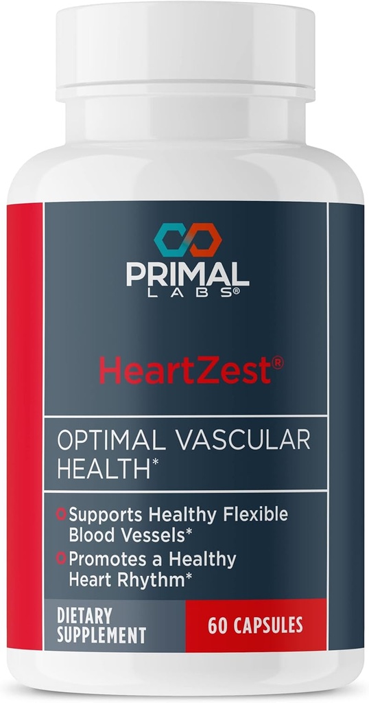 Primal Labs HeartZest - per la salute del cuore - Vitamina D3 & K2 Formula - 60 capsule