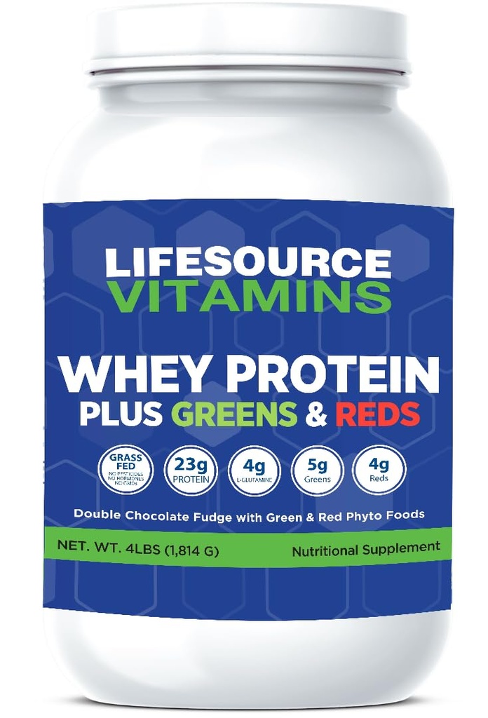 LifeSource Vitamines Whey Plus Greens & Reds Phyto Foods (4 livres)