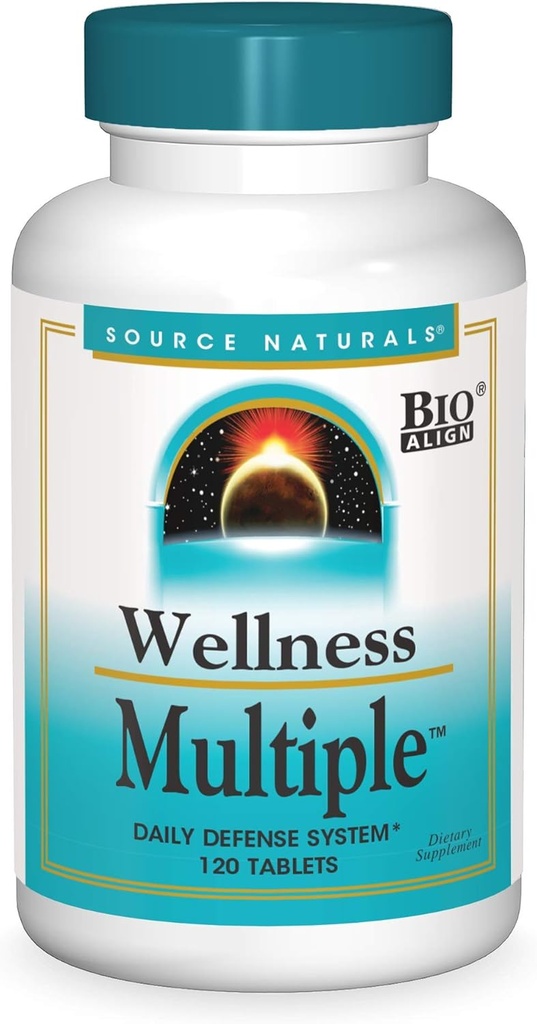 SOURCE NATURALS Wellness Tablet multipli, 120 conte
