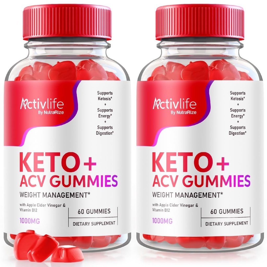NutraRize (Pack of 2 ActivLife Keto + ACV Gummies for Advanced Weight Loss, Advanced Formula, Recensioni (120 Gummies)