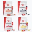 TB12 Elektrolytpulver für schnelle Hydration von Tom Brady, 4-Pack Stickpacks (Lemonade, Blueberry Pomegranate, Fruit Punch & Peach Mango), Natürlich, einfach zu mischen. Niedriger Zucker, Niedrige Kalorien (60 Servierungen)