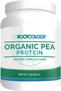 Rootcology by Dr. Izabella Wentz | Organic Pea Protein | USDA Certified Organic Pea Protein with 20g Plant Protein per Serving | Natural Vanilla Flavor | 454g / 15 Serve
