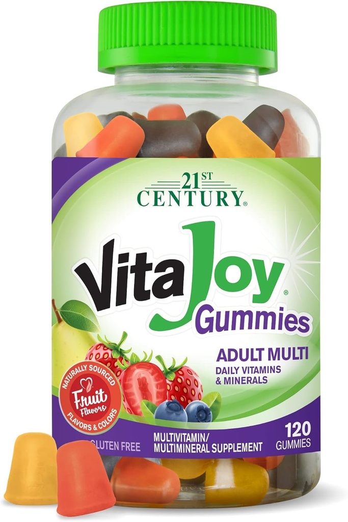 21. Jahrhundert Vitajoy Vitamin Obst Aromen, Kirsche und Erdbeere, 120 Count