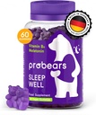 Probears® Melatonin & B6 Gummies per bambini e adulti - Melatonina naturale del sonno & B6 Vitamina per tutti i Genders Dormire - Gluten-Free, Gelatin-Free, Halal - 60 Conte