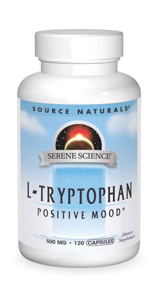 Quelle Naturals Serene Science L-Tryptophan, Positive Stimmung*, 500 mg - 120 Kapseln