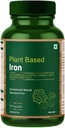 Plant Based Iron with Ferrous Fumarate, Vitamin C, Spinach & Beet Root Enriched with Natural Sources of Iron – 60 Capsules