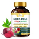 Estratto di ossido di ossido di ossido di sterzo di veda organico - Beets concentrati Nitrati Supplementi con Estratto di tè verde di stimolazione della circolazione, curcuma, melograno - 60 pillole vegane