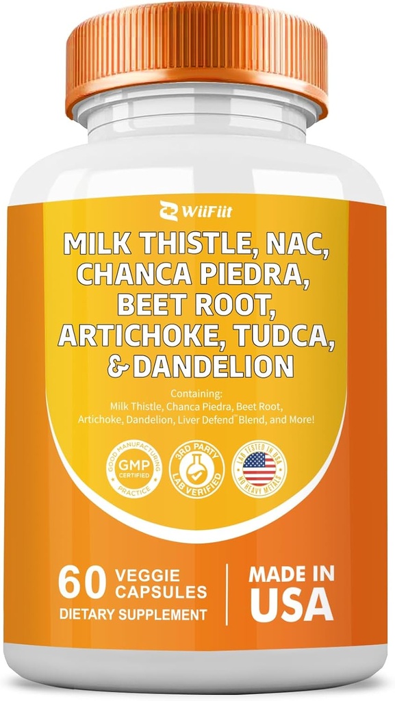 Milk Thistle 3000mg NAC Chanca Piedra 2000mg Beet Root 2000mg Artichoke 2000mg Tudca Dandelion Root 1000mg mit Zink Yarrow Turmeric Repair Supplement Plus Chicory,Mineral Supplements 60 Graf
