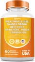 Milk Thistle 3000mg NAC Chanca Piedra 2000mg Beet Root 2000mg Artichoke 2000mg Tudca Dandelion Root 1000mg mit Zink Yarrow Turmeric Repair Supplement Plus Chicory,Mineral Supplements 60 Graf