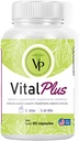 Vital Plus - Trattamento per le vene varicose e la struttura mista di supporto - Integratore energetico - 100% capsule organiche 60