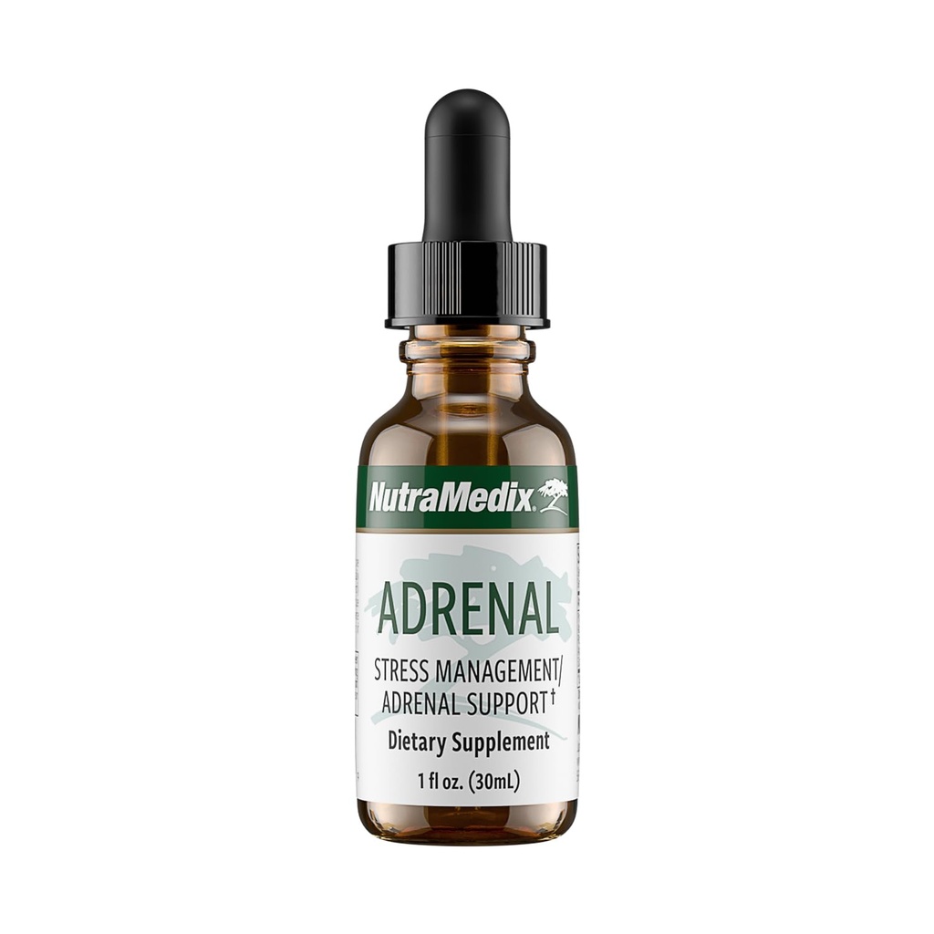 NutraMedix Adrenal Fatigue Supplement - Astragalus, Schisandra, Rhodiola e Ginseng Extract for Energy Support, Stamina e Stress - Vegan Adaptogen Blend (1oz / 30ml)
