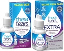 ThéraTraitement des yeux secs gouttes pour les yeux secs, 1,0 Fl Oz et extra traitement des yeux secs gouttes lubrifiantes pour les yeux secs, 0,5 fl oz bouteille, 2 Compte(paquet de 1)