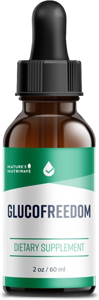 GlucoFreedom Supplement Drops – Miscela liquida basata sulle piante con Astragalus & Grape Seed – Non-GMO, GMP-Certified, Made in USA – 2oz, 60ml, 1 mese di fornitura