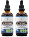 Secrets of the Tribe Rosemary Alcohol-Free Liquid Extract, Rosemary (Rosmarinus Officinalis) Getrocknete Blatt-Tinkturergänzung (2x4 FL OZ)
