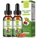 Integratori TMG 1000MG - Trimethylglycine Liquid Drops, Betaine High Absorption, Supporta la metilazione, Liver Wellness & Cognitive, Non-GMO, Vegan, Sangue Arancione Flavor, 2 Fl.Oz (2 Pack)
