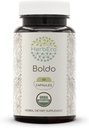 HerbEra Boldo USDA Organic 60 Kapseln | Natürliche Kräuterergänzung | Certified Organic Vegetarian Capsules and Organic Boldo (Peumus boldus) Getrocknete Blatt (60 Kapseln)