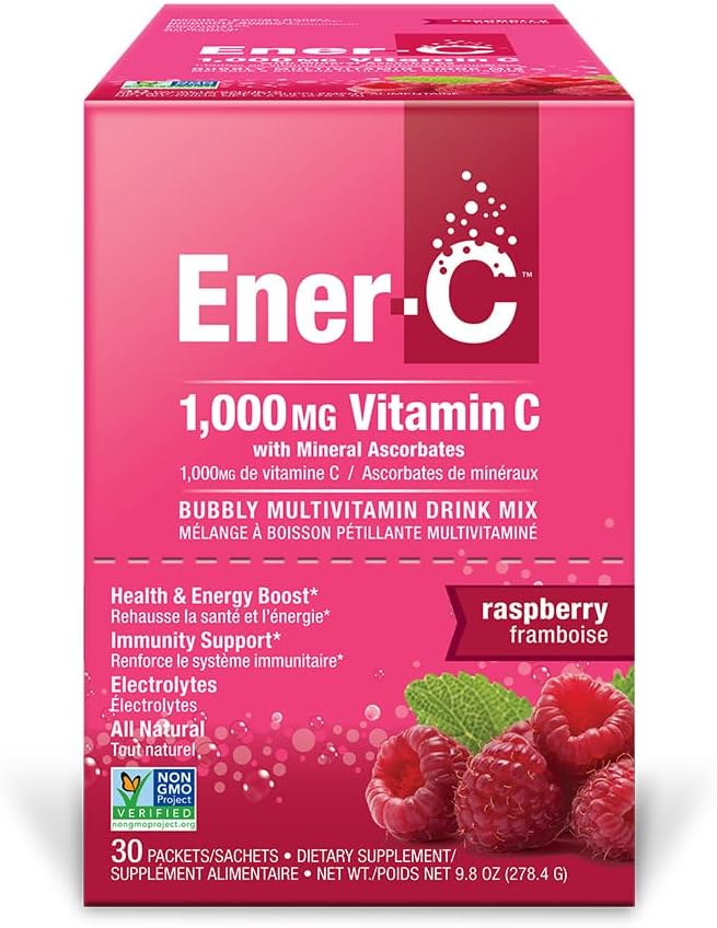 Mélange de boissons multivitamines aux framboises d'Ener-Life 30 Compte, 0,3 Oz