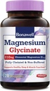 Bonawell Magnesium Glycinate, 210 mg Magnesio Elementale Per Serving, Fully Chelated & Non-Buffered, Supporti Rilassamento, Nerve, Muscolo & Bone Salute, 120 Vegan Capsule