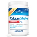 21st Century Vitamine Calcium Citrate Plus D3 Maximale Tabletten, 400 Count