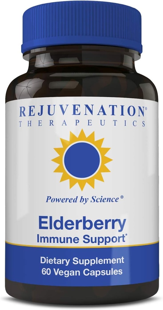 Rejuvenation Therapeutics Elderberry - Elderberry Capsules per il supporto immunitario -Elderberry Cold Fighter