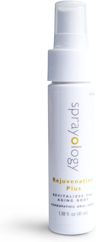 Sprayology Rejuvenation Plus | Rivitalizza il corpo invecchiante | Integratore energetico per la fatica e l'antiinvecchiamento | Vegan, Gluten & Lactose Free | 30 Day Supply (1.38 fl oz)