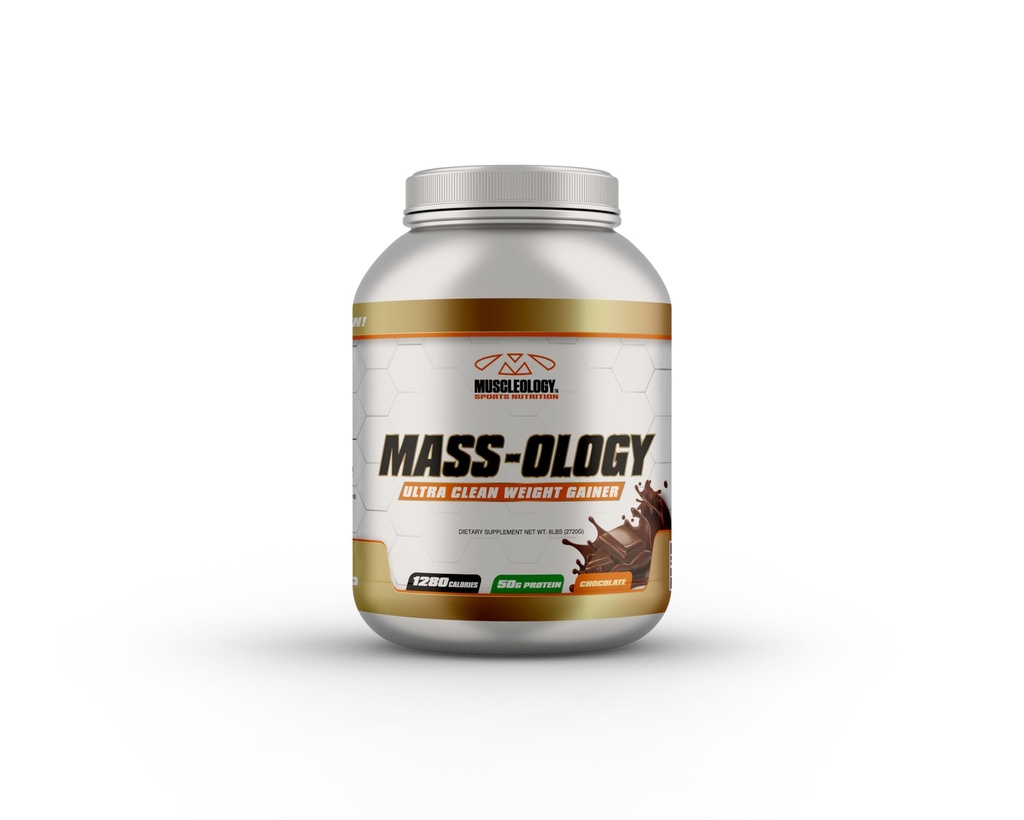 MUSCLEOLOGY Weight Gainer | Whey Protein Pulver | Muskelaufbau für Männer & Frauen | Schokolade, 6 lbs