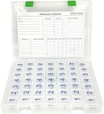 e-Pill 7 fois par jour x 7 jours Clear Weekly Pill Organizer, Vitamine, and Medicine Pillbox with Clear Case