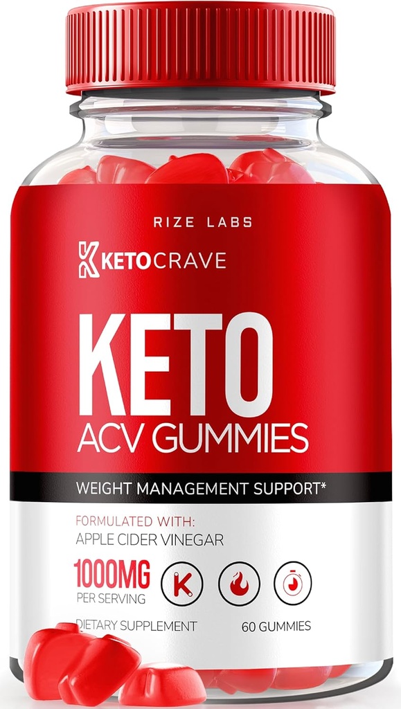 rize labs Keto Crave Keto ACV Gummies per la perdita di peso avanzata, supplemento di resistenza massima, Gomitas Recensioni (60 Gummies)
