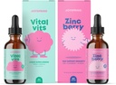 JoySpring Daily Multivitamin & ZincBerry Bundle | Vitamine per bambini naturalmente Fonte, Non OGM, Formula liquida non alcolica, Supporto per la salute | Integratori vegani e vegetariani