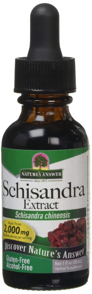 Natur Antwort Schisandra Berry Extract - Alkoholfrei, Glutenfrei, Stress, Ermüdung, entspannende Unterstützung - Made in USA - Adrenal Support Supplements für alle