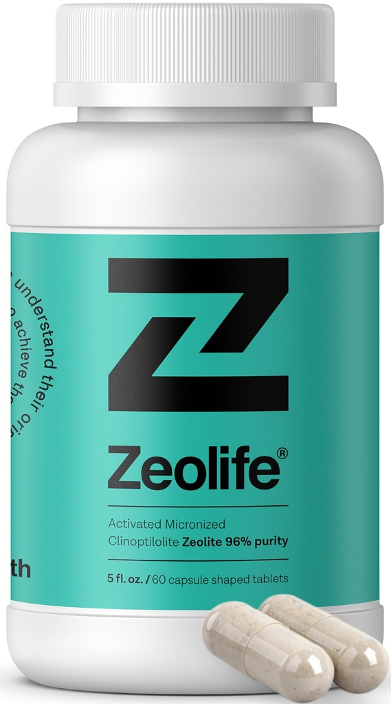 Zéolite Activée 1 Gram par gélule Clinoptilolite micronisée 96% Pureté. Ultra fin