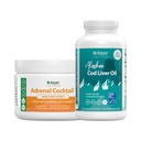 Jigsaw Health Bundle | Cocktail surrenale, 60 Servings (Jar), e Alaskan Cod Liver Oil, 180 Softgels