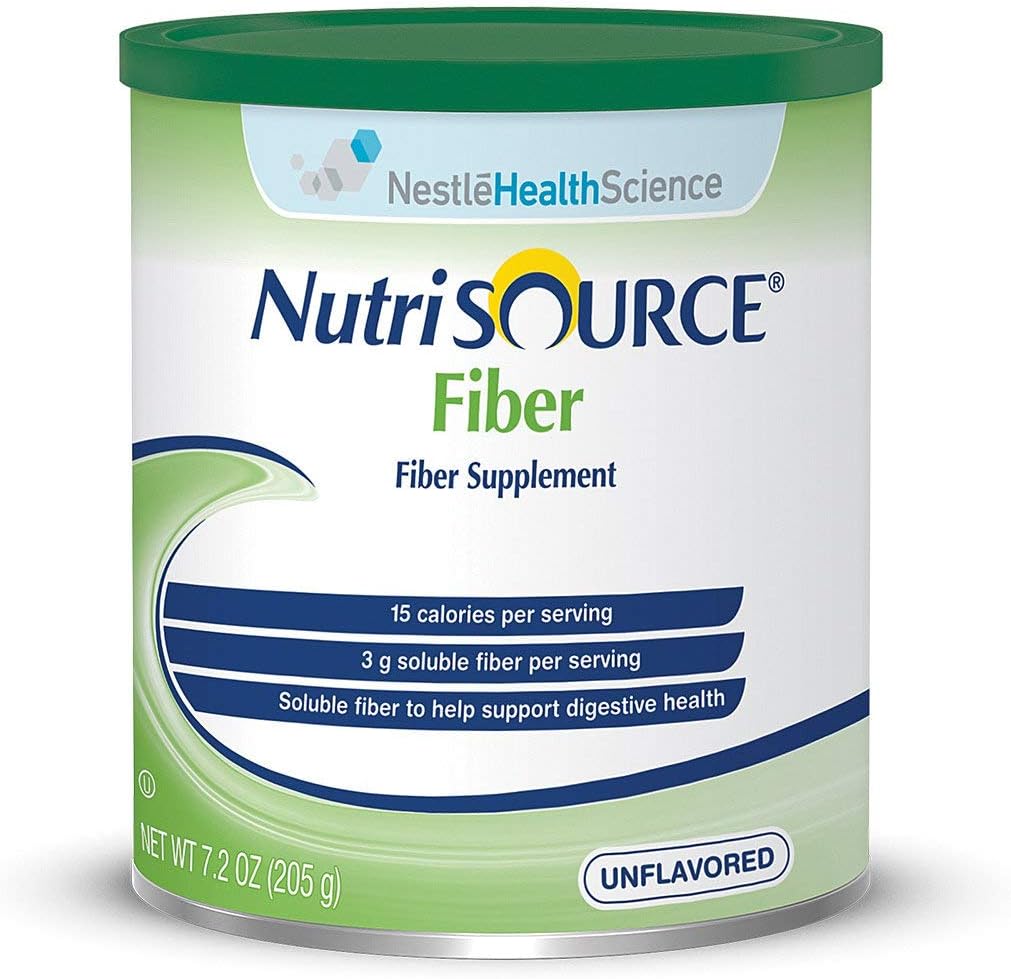 NutrisOURCE Fiber Supplement Pulver-Flavor Unflavored Calories 15 / 1 EL (4 g) Stil Pulver Verpackung 7.2 Unze (205 g) Can - Jede 1