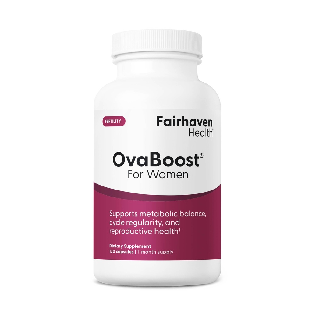 Fairhaven Gesundheit Ovaboost Fertilität Ergänzungen für Frauen | Konzeption für ihre Unterstützung Ovulation & Ei Qualität mit Myo-Inositol & Folate | Pränatale Vitamin Natürliche Fruchtbarkeit Unterstützung | 120 Kapseln