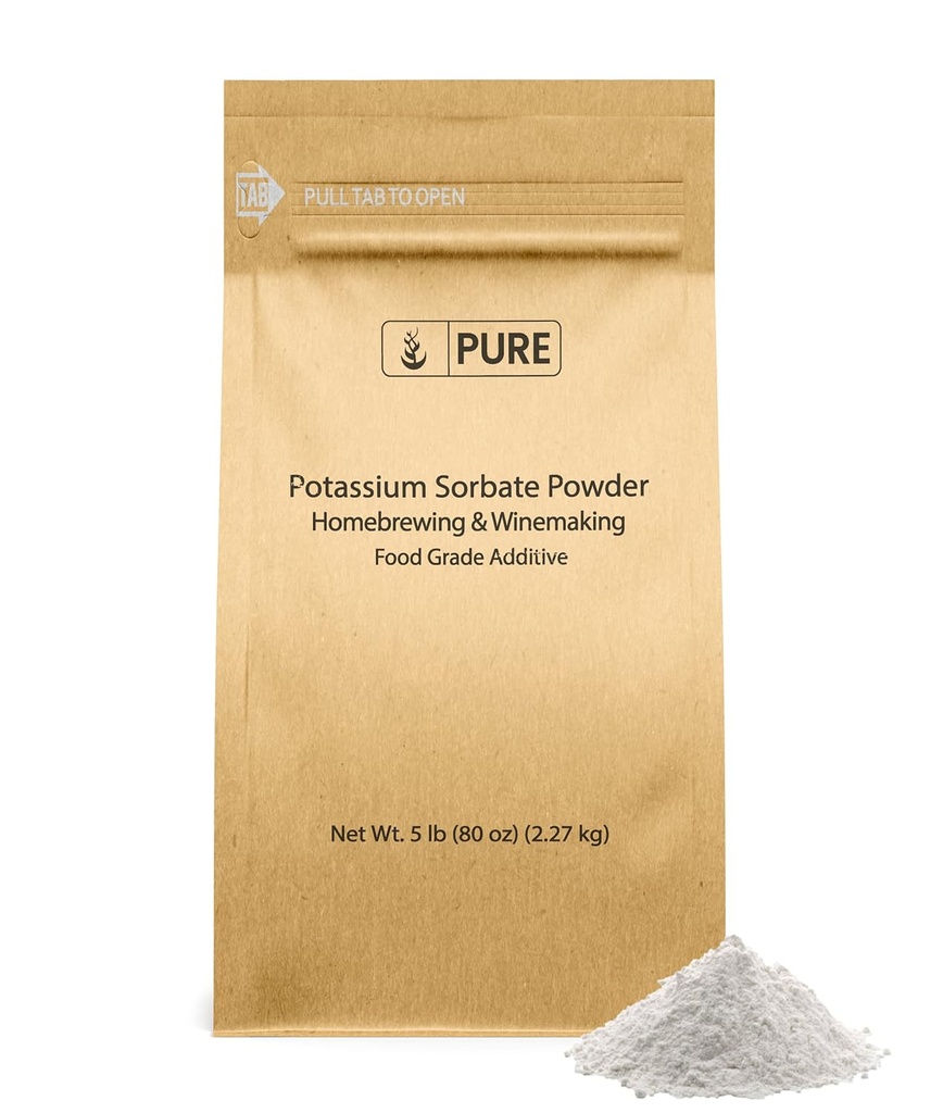Pure Original Zutaten Kalium Sorbat (5 lb) Homebrewing & Weinherstellung, Lebensmittel Grad Additive & Konservierungsmittel