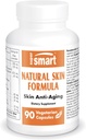 SuperSmart - Natural Skin Formula (High Potency) - con Acido Ialuronico, Collage, Elastin, Ceramides, Silica - Skin Hydration & Elasticity | Non-GMO - 90 Capsule Vegetariani