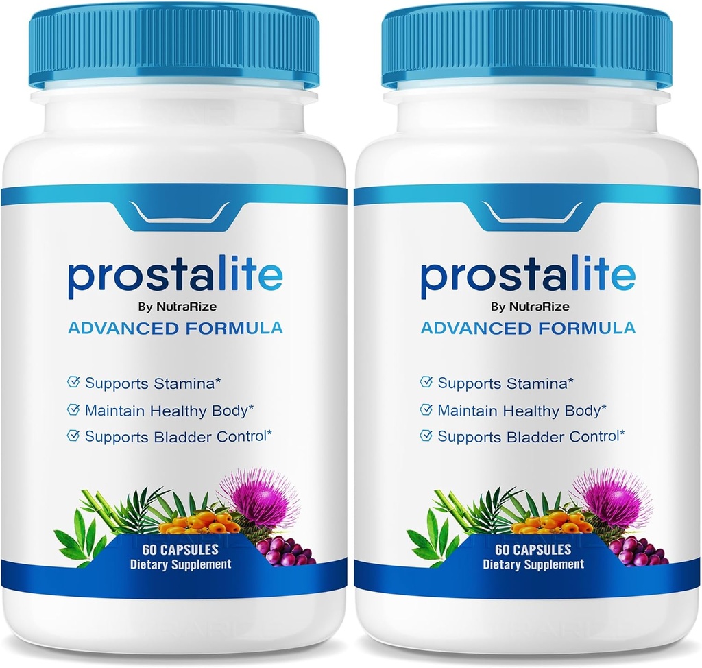(2 Pack) Prostalite Capsule, Prostalite Prostate Support Supplemento, Prostalite All-Natural Supplemento per più Controllo, Prostalite Massima Forza Pillole, Prosta lite Recensioni (120 capsule)