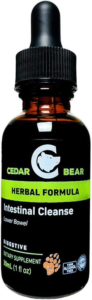 L'orso di cedro Intestinal Cleanse un supplemento di erbe liquido che modera l'ambiente del sistema digestivo, permettendo Flora beneficiale a Flourish 1 Fl Oz