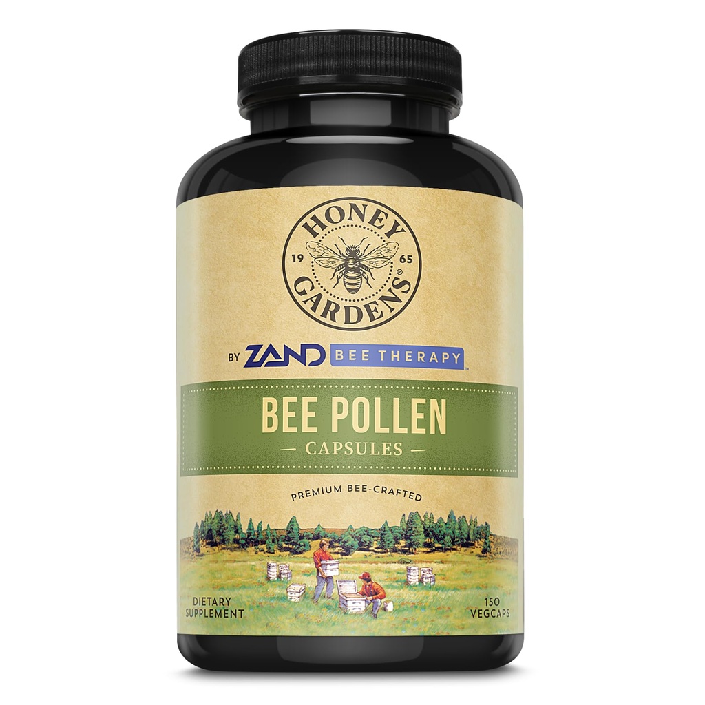 Honey Gardens Bee Pollen, Capsule (Btl-Glass)