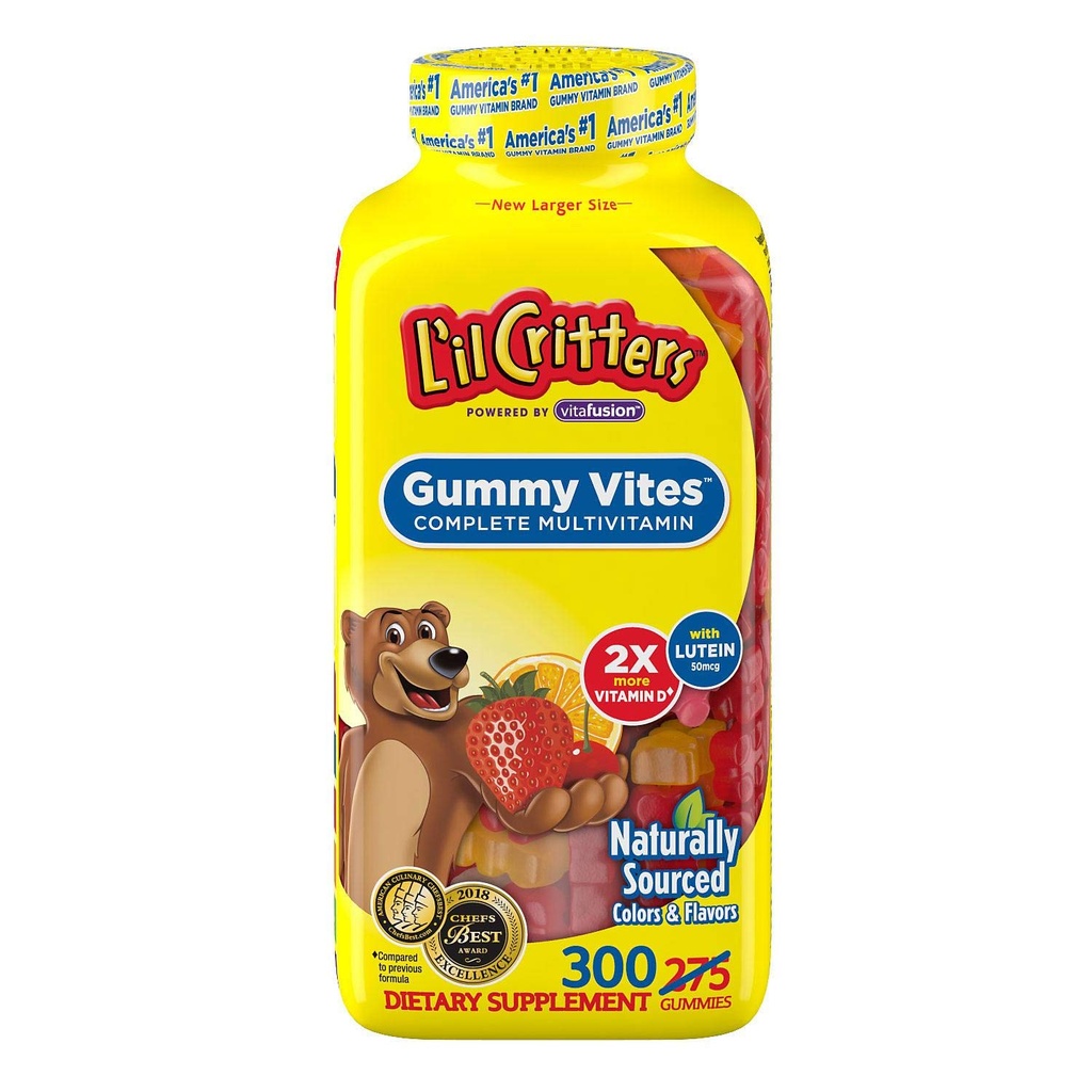 Gummy Vites Kinder Kaugummi Bär Multivitamin Nahrungsergänzung, 300 Zähler