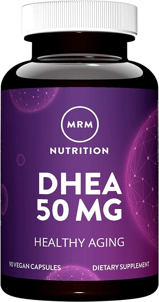MRM Nutrition DHEA 50mg | Gesundes Altern | Mikronisiert für Absorption | Speicher + Stimmung | HPLC Getestet für Reinheit + Potenz | Glutenfrei + Vegan + Non GMO | 90 Servierungen