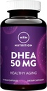 MRM Nutrition DHEA 50mg | Gesundes Altern | Mikronisiert für Absorption | Speicher + Stimmung | HPLC Getestet für Reinheit + Potenz | Glutenfrei + Vegan + Non GMO | 90 Servierungen