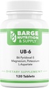 Barge Nutrition & Supply UB-6 per la neuropatia, la risposta di stress e la produzione di energia (120 compresse)