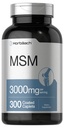Horbäach MSM Supplement | 3000mg | 300 beschichtete Caplets | Methylsulfonylmethan mit Calcium | Vegetarisch, Non-GMO, Glutenfrei