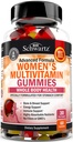 Multivitamines pour femmes avec vitamine A C B6 B12 D & E Vitamines pour immunosupport - Multivitamines pour les femmes pour la peau du sein osseux articulaire et supplément énergétique diététique, Berry Flavor mixte, 60 Ct