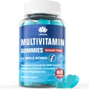Men's & Women's Sugar Free Methylated Multivitamin 50 Plus con Glucosamine Chondroitin MSM, Iron Free Gummies per Senior con Multi Vitamin D3 K2 & A C E, B Complex - 60 Count (Pack of 1)