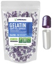 XPRS Nutra Size 3 Capsule Vuoti - 1000 Conta Capsule Gelatine Vuote - Pillole Riempimento Capsule fai da te - Pure Bovine Pill Gel Caps Fillable for Do-It-Yourself Vitamins and Supplements (Pearl Purple/White)