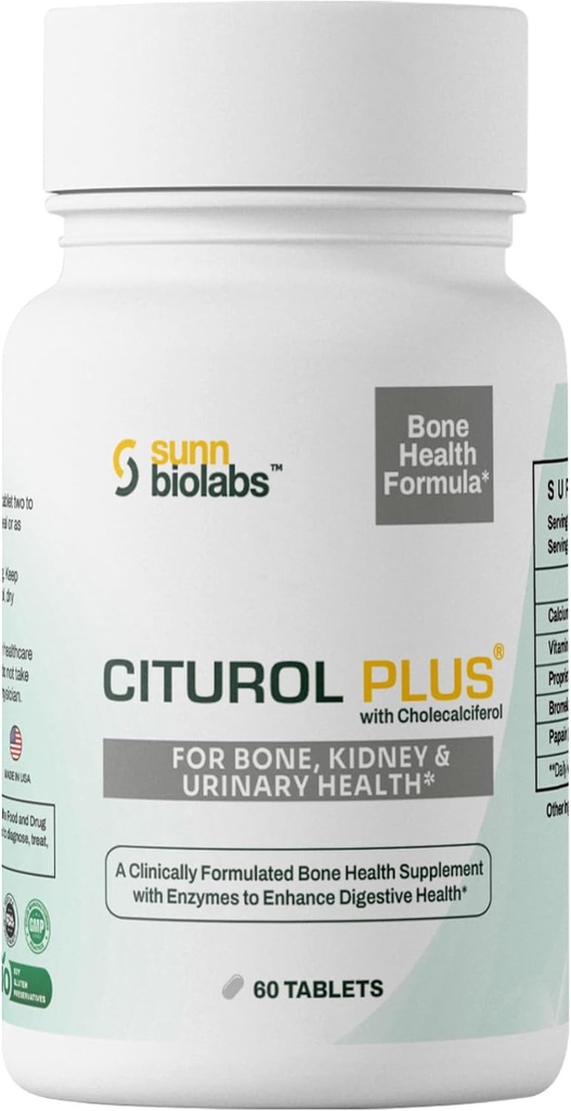 Citurol Plus Bone Salute Supplemento per Bone, Rene & Urinary Health, 60 compresse